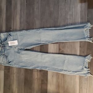 High rise flare light blue stretch jeans c'est toi BLACK LABEL